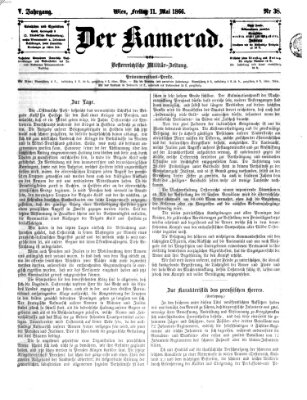 Der Kamerad Freitag 11. Mai 1866