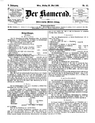 Der Kamerad Dienstag 29. Mai 1866