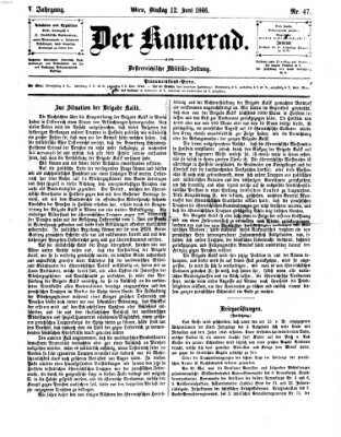 Der Kamerad Dienstag 12. Juni 1866