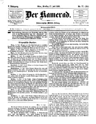 Der Kamerad Dienstag 17. Juli 1866