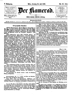 Der Kamerad Sonntag 22. Juli 1866