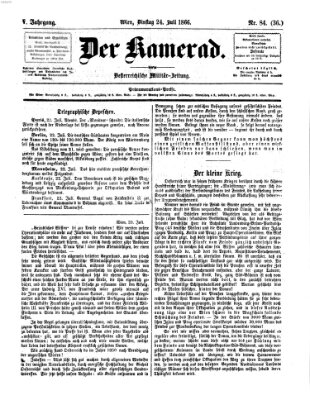 Der Kamerad Dienstag 24. Juli 1866