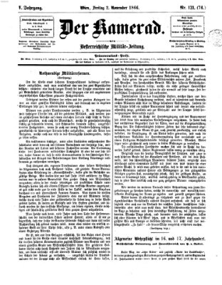 Der Kamerad Freitag 2. November 1866