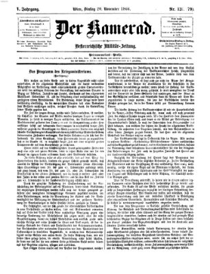 Der Kamerad Dienstag 20. November 1866