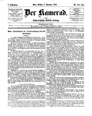 Der Kamerad Dienstag 11. Dezember 1866