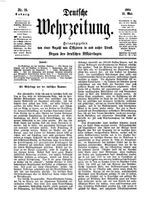 Deutsche Wehrzeitung (Allgemeine deutsche Arbeiter-Zeitung) Dienstag 31. Mai 1864