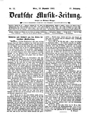 Deutsche Musik-Zeitung (Allgemeine musikalische Zeitung) Dienstag 30. Dezember 1862