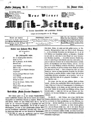 Neue Wiener Musik-Zeitung Donnerstag 24. Januar 1856