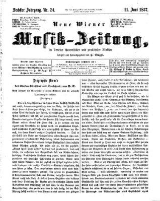 Neue Wiener Musik-Zeitung Donnerstag 11. Juni 1857