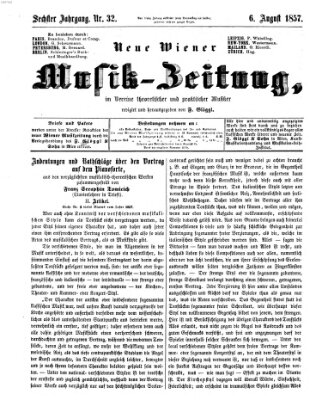 Neue Wiener Musik-Zeitung Donnerstag 6. August 1857