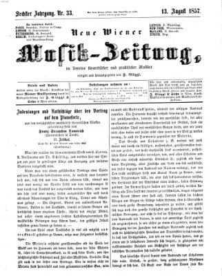 Neue Wiener Musik-Zeitung Donnerstag 13. August 1857