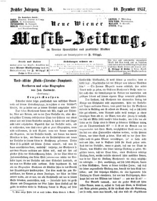 Neue Wiener Musik-Zeitung Donnerstag 10. Dezember 1857