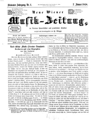 Neue Wiener Musik-Zeitung Donnerstag 7. Januar 1858