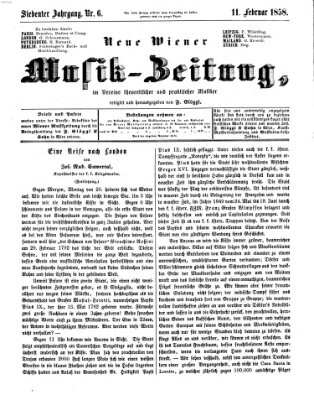 Neue Wiener Musik-Zeitung Donnerstag 11. Februar 1858