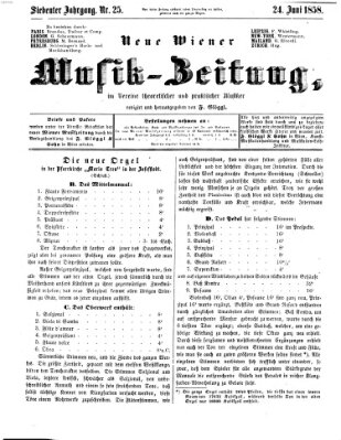 Neue Wiener Musik-Zeitung Donnerstag 24. Juni 1858