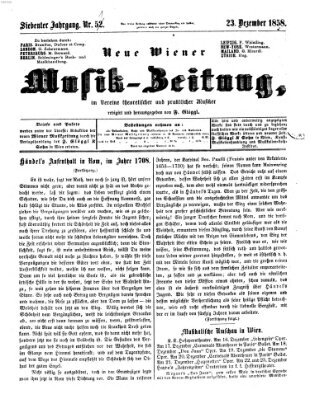 Neue Wiener Musik-Zeitung Donnerstag 23. Dezember 1858