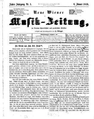 Neue Wiener Musik-Zeitung Donnerstag 6. Januar 1859