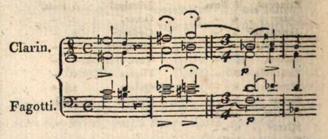 Erster Act. No. 4 Recitativ und Arie Gr. Rudolph – Bläserüberleitung in das Andante