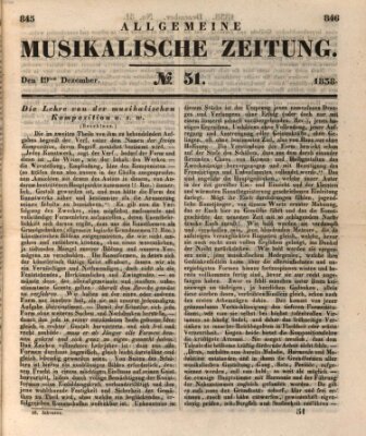 Allgemeine musikalische Zeitung Mittwoch 19. Dezember 1838