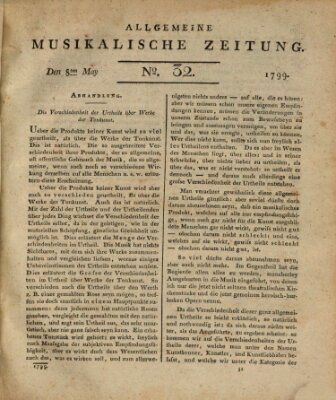 Allgemeine musikalische Zeitung Mittwoch 8. Mai 1799