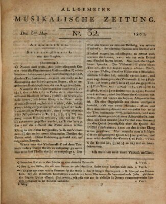 Allgemeine musikalische Zeitung Mittwoch 6. Mai 1801