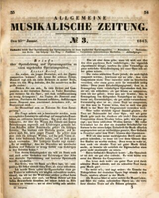 Allgemeine musikalische Zeitung Mittwoch 18. Januar 1843