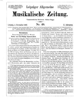 Leipziger allgemeine musikalische Zeitung (Allgemeine musikalische Zeitung) Mittwoch 4. Dezember 1867