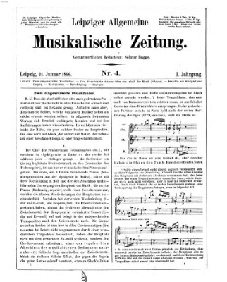 Leipziger allgemeine musikalische Zeitung (Allgemeine musikalische Zeitung) Mittwoch 24. Januar 1866