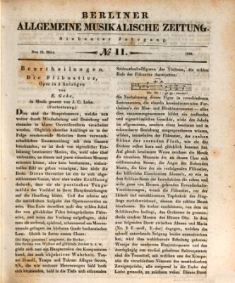 Berliner allgemeine musikalische Zeitung Samstag 13. März 1830