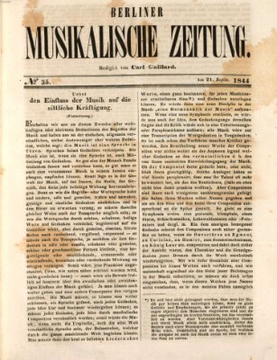 Berliner musikalische Zeitung Samstag 21. September 1844