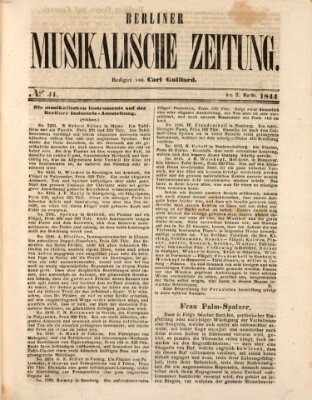 Berliner musikalische Zeitung Samstag 2. November 1844