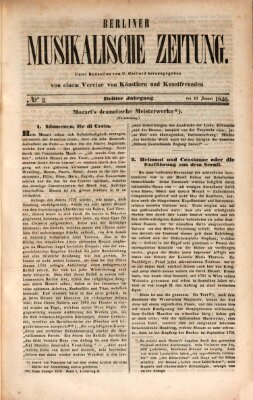 Berliner musikalische Zeitung Samstag 10. Januar 1846