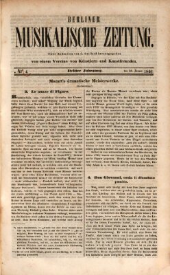 Berliner musikalische Zeitung Samstag 24. Januar 1846