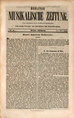 Berliner musikalische Zeitung Samstag 7. März 1846