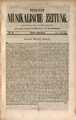 Berliner musikalische Zeitung Samstag 16. Mai 1846