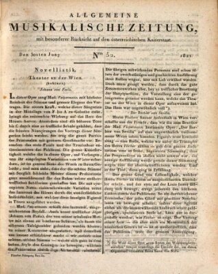 Allgemeine musikalische Zeitung Montag 30. Juli 1821