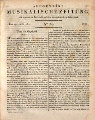 Allgemeine musikalische Zeitung Samstag 20. Oktober 1821