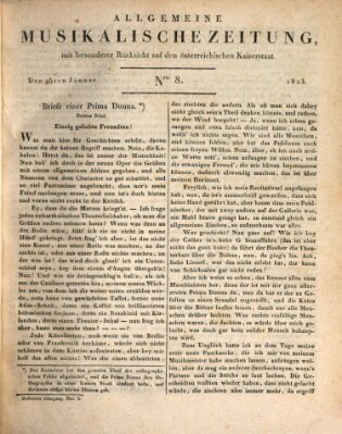 Allgemeine musikalische Zeitung Samstag 25. Januar 1823