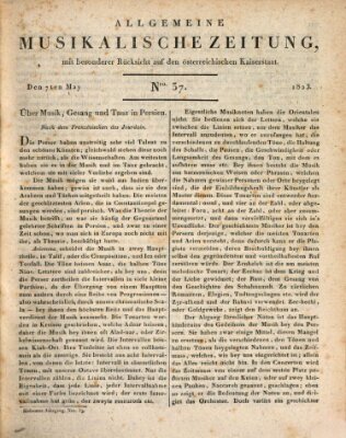 Allgemeine musikalische Zeitung Mittwoch 7. Mai 1823