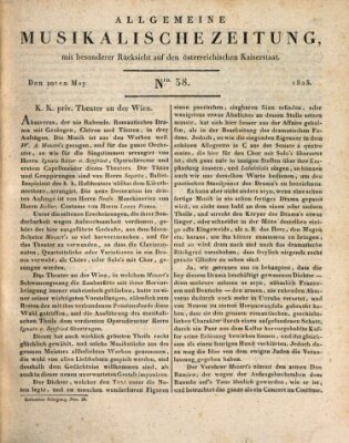 Allgemeine musikalische Zeitung Samstag 10. Mai 1823