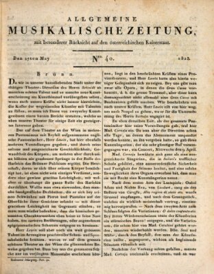 Allgemeine musikalische Zeitung Samstag 17. Mai 1823