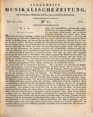 Allgemeine musikalische Zeitung Samstag 24. Mai 1823