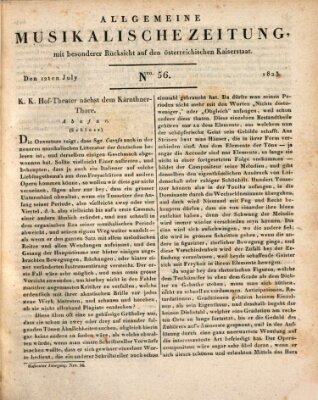 Allgemeine musikalische Zeitung Samstag 12. Juli 1823