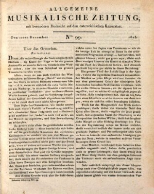 Allgemeine musikalische Zeitung Mittwoch 10. Dezember 1823