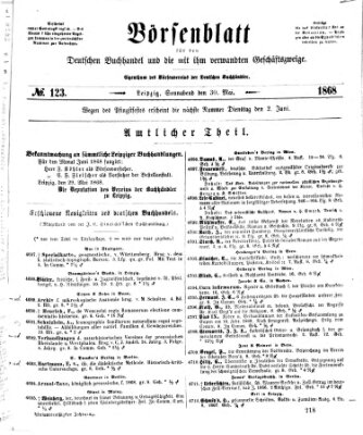 Börsenblatt für den deutschen Buchhandel Samstag 30. Mai 1868