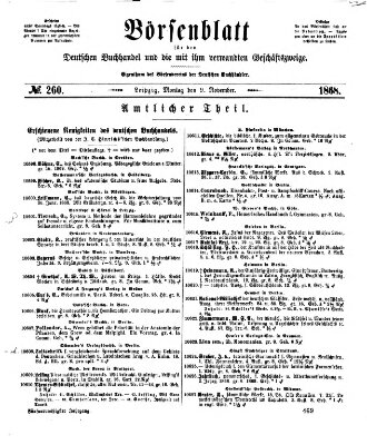 Börsenblatt für den deutschen Buchhandel Montag 9. November 1868