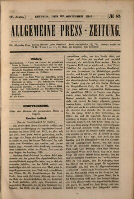 Allgemeine Preß-Zeitung Samstag 30. Dezember 1843