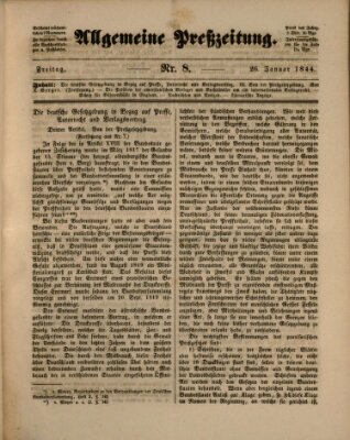 Allgemeine Preß-Zeitung Freitag 26. Januar 1844