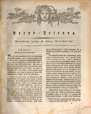 Abend-Zeitung Samstag 12. Januar 1805