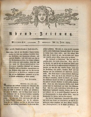 Abend-Zeitung Mittwoch 23. Januar 1805